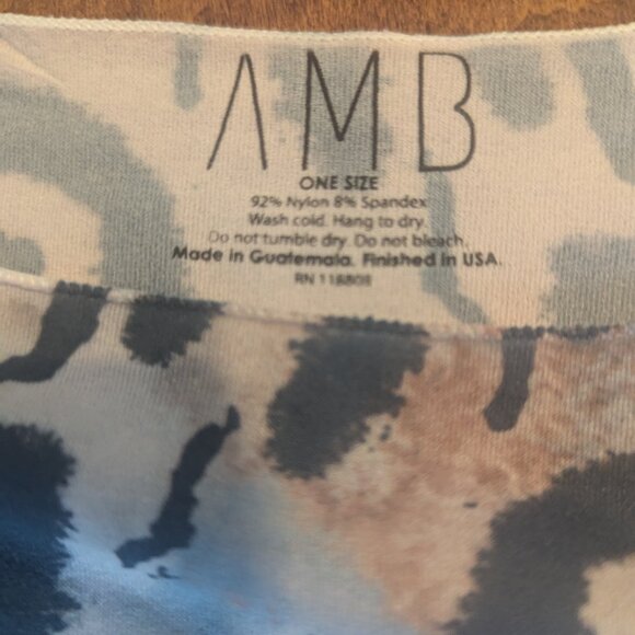 AMB top - ONE Size - rose and blue pattern - Picture 5 of 6